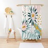 Disney Chic Floral Boho Shower Curtain, Eco-Friendly and Waterproof Material, House Warming Gift with Hooks Included