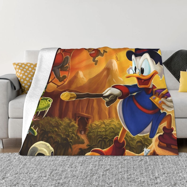 Disney Donald Duck Custom Name Blanket, Double Layer Soft Fleece for Kids and Adults, Christmas Gift - Image 3