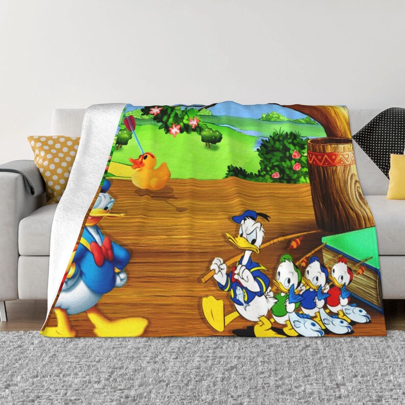 Disney Donald Duck Custom Name Double Layer Blanket - A Cute and Cozy Addition to Any Room - Image 3