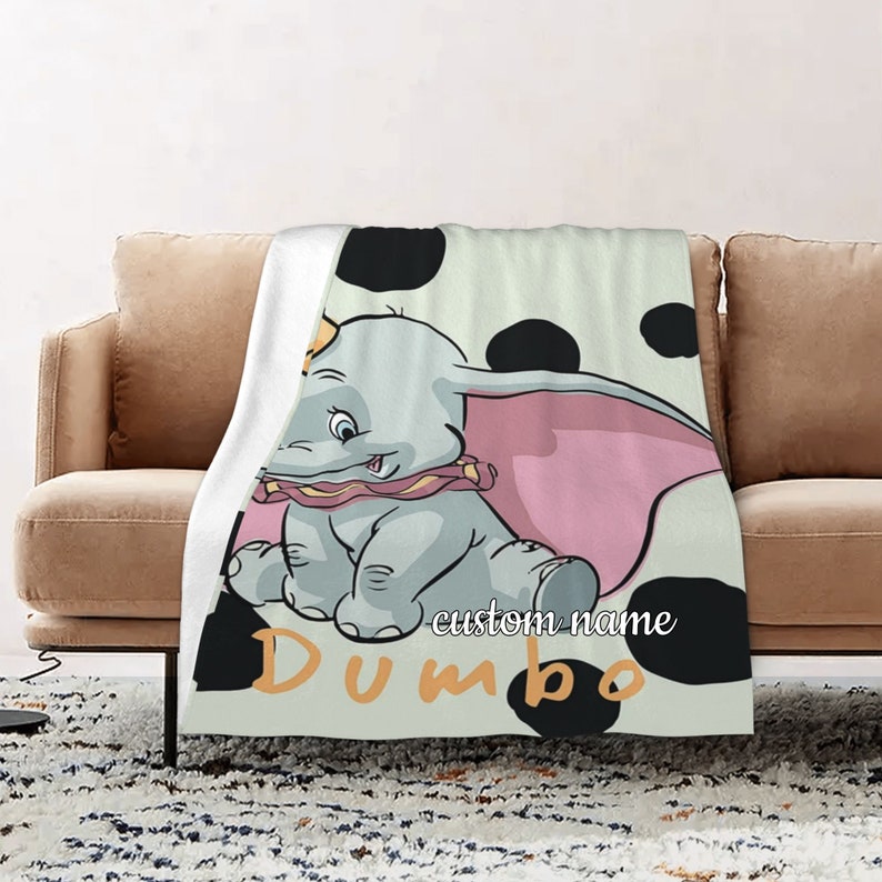 Disney Dumbo Baby Animals Blanket - Cute and Personalized Gift for Your Little One - Image 2