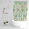 Disney Floral Boho Botanic Shower Curtain, Chic and Eco-Friendly Design, Waterproof Curtain with Hooks Included