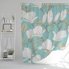 Disney Floral Boho Shower Curtain, Botanical Curtain with Unique Gift Art Decor
