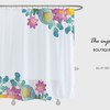 Disney Flowers Shower Curtain, Spring Plant Bathroom Decor, Customizable Bath Curtain with Hooks, Vintage Flair