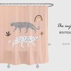 Disney Gray White Leopard Shower Curtain Perfect for a Modern Bathroom, Pink Touches, and Custom Sizes Available