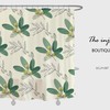 Disney Green Leaves Shower Curtain, Summer Style Waterproof Design for a Touch of Nature in Your Bathroom