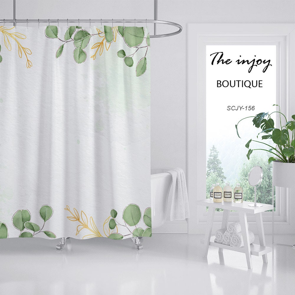 Disney Green Vine Shower Curtain for a Sleek and Minimalist Touch in Your Bathroom Decor - Image 2
