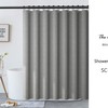 Disney Grey Linen Texture Polyester Extra Thick Shower Curtain, Perfect for a Minimalist Decor , Small Grommets Included