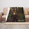 Disney Groot Fleece and Sherpa Blanket - Personalized Gift for Fans of the Movie