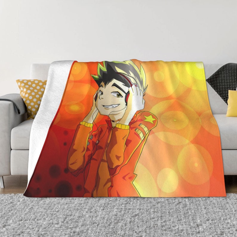 Disney Jake Long Fleece and Sherpa Blanket - Personalized Gift for Fans of the Show - Image 3