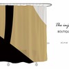 Disney Khaki Black Shower Curtain for a Simple and Elegant Look in Your Bathroom