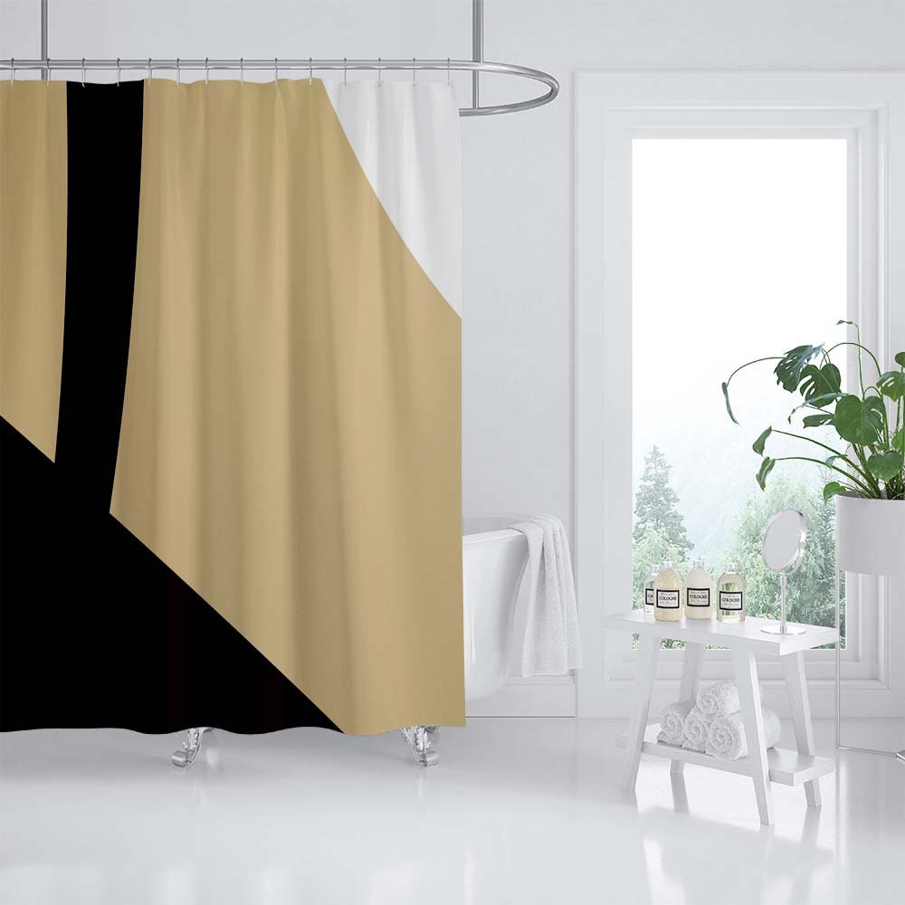 Disney Khaki Black Shower Curtain for a Simple and Elegant Look in Your Bathroom - Image 2