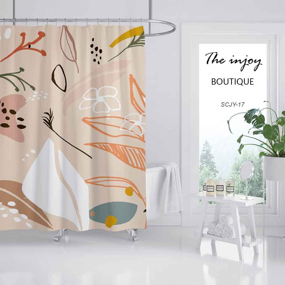 Disney Leaves Grass Shower Curtain, Simple Style Waterproof Curtains for a Touch of Nature in Your Bathroom - Image 2