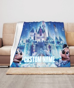 Disney Mickey Mouse Cartoon Throw Blanket - Personalized Gift for Birthday or Christmas