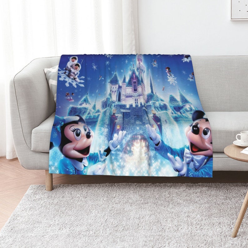Disney Mickey Mouse Cartoon Throw Blanket - Personalized Gift for Birthday or Christmas - Image 3