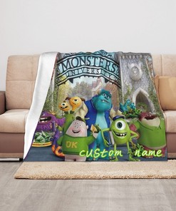 Disney Monster University Custom Name Blanket for Babies: Soft and Cozy Gift