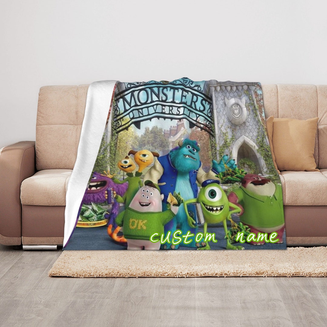 Disney Monster University Custom Name Blanket for Babies: Soft and Cozy Gift