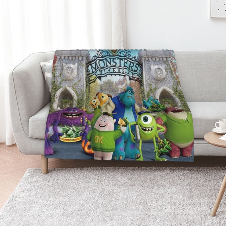 Disney Monster University Custom Name Blanket for Babies: Soft and Cozy Gift - Image 3