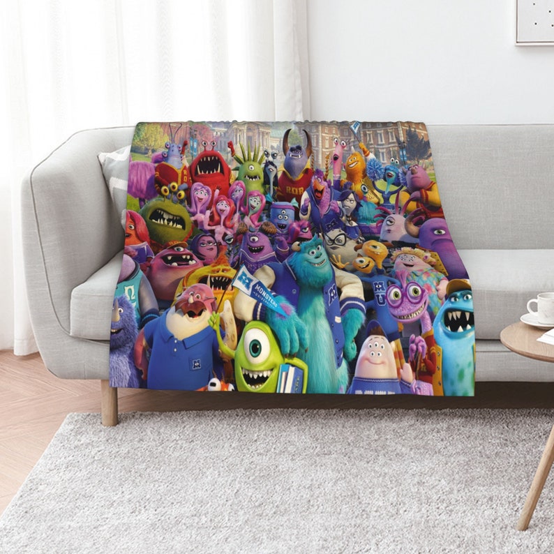 Disney Monster University Soft and Snuggly Custom Name Blanket - Ideal for Christmas or Birthdays - Image 3