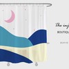 Disney Pink Moon Shower Curtain, a Colorful Desert Design with Waterproof and Washable Fabric