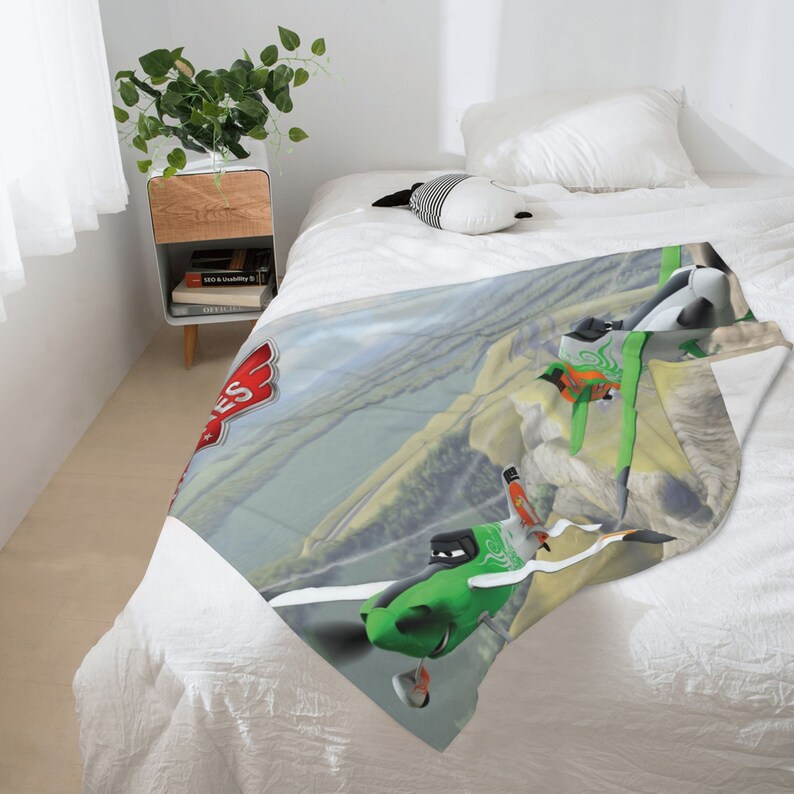 Disney Planes Personalized Name Baby Blanket for Boys Nursery - Image 3