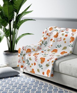 Disney Pumpkin Blanket with Hidden Mickey - Perfect for Fall, Halloween and Thanksgiving