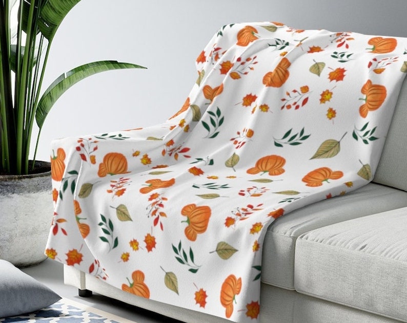 Disney Pumpkin Blanket with Hidden Mickey - Perfect for Fall, Halloween and Thanksgiving - Image 2