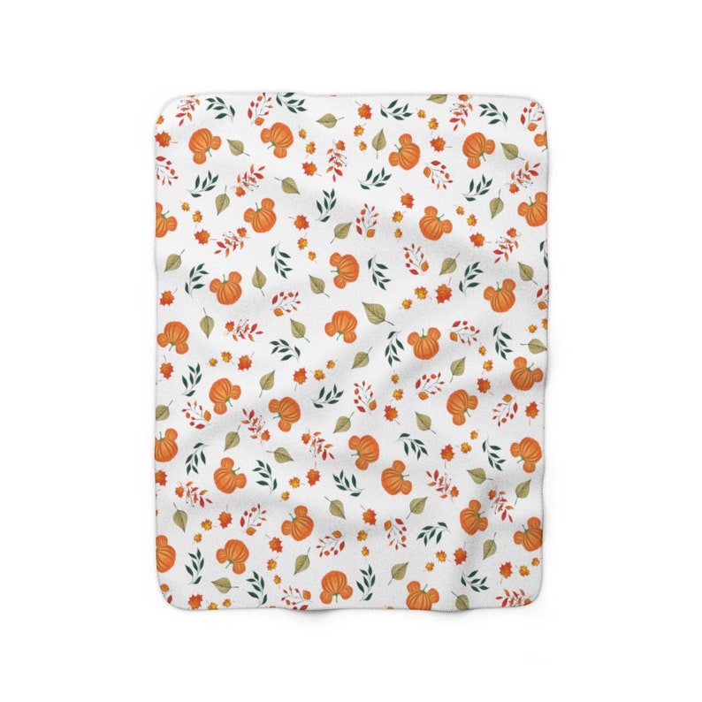 Disney Pumpkin Blanket with Hidden Mickey - Perfect for Fall, Halloween and Thanksgiving - Image 3