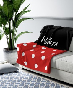 Disney Sherpa Fleece Blanket - Personalized Minnie Mouse Blanket for Home Decor