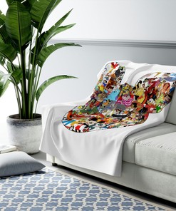 Disney Sherpa Fleece Blanket - Soft and Cozy for Fans of Disney Characters