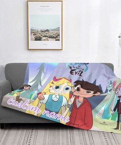 Disney Star vs. the Forces of Evil Custom Name Tapestry Blanket - Personalized Birthday Gift For Kids