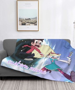 Disney Star vs. the Forces of Evil Personalized Name Blanket - Custom Tapestry Gift