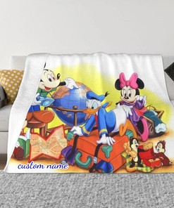 Disney TV Show Character Fleece Blanket - Personalized Name and Design - Perfect Gift for Fans