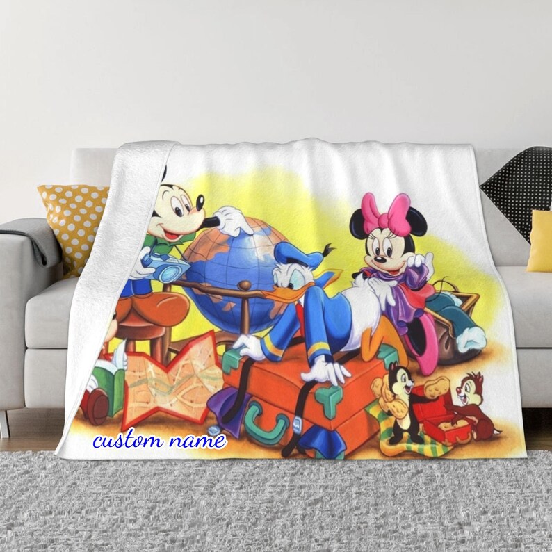 Disney TV Show Character Fleece Blanket - Personalized Name and Design - Perfect Gift for Fans - Image 2