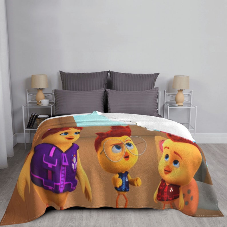 Disney The Chicken Squad Custom Name Printed Two Layer Blanket for Christmas Gift - Image 3