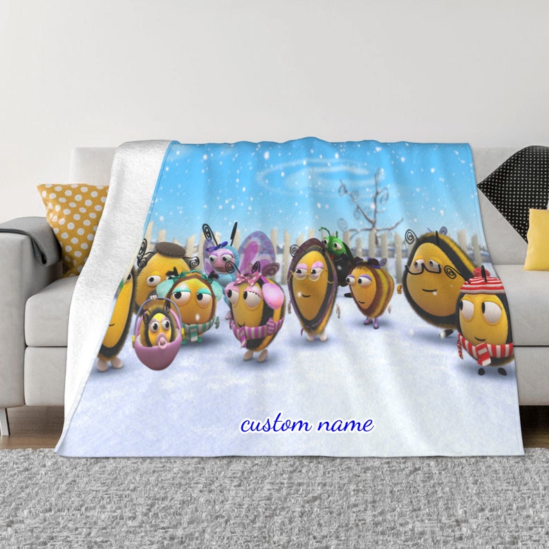 Disney The Chicken Squad Sherpa Blanket Custom Name Printed Blanket for Sofa and Bed - Image 2