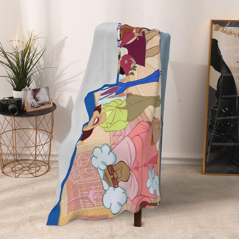 Disney The Chicken Squad Sherpa Blanket Custom Name Printed Blanket for Sofa and Bed - Image 4