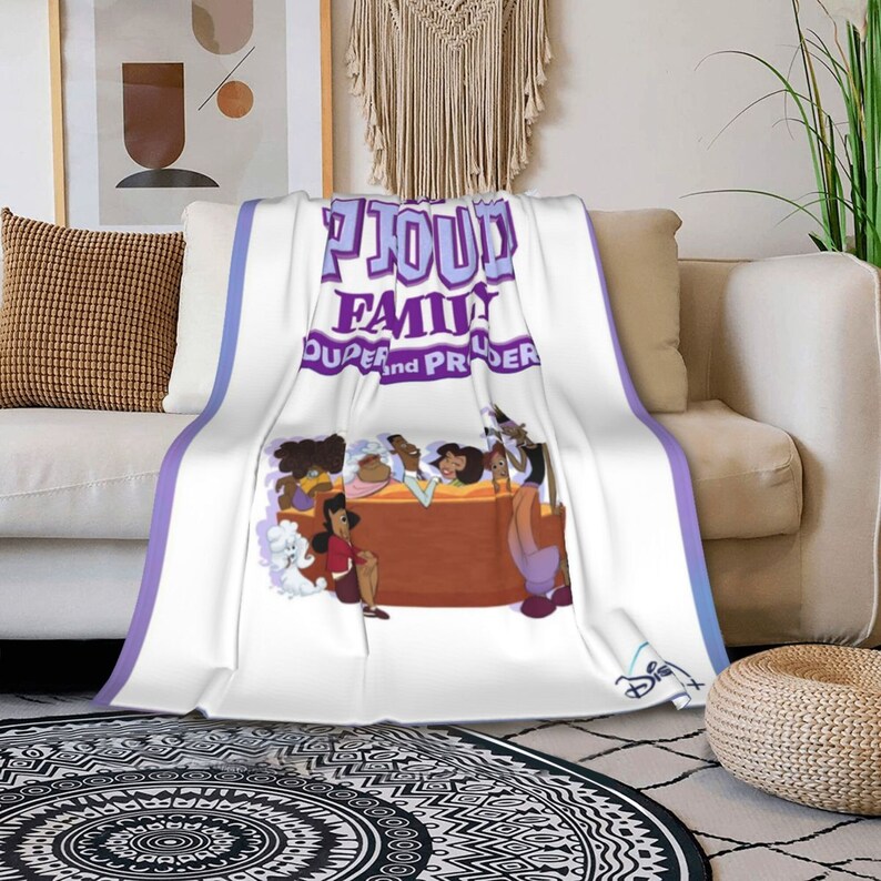 Disney The Proud Family Characters Themed Throw Blanket Perfect for Gifts - Image 3