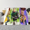 Disney Toy Story Two Layers Hive Printed Bedspread Sofa Covers Travel Camping Blanket