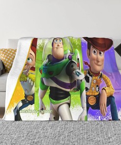 Disney Toy Story Two Layers Hive Printed Bedspread Sofa Covers Travel Camping Blanket
