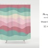 Disney Wavy Green Shower Curtain Waterproof for a Natural Touch, Extra Heavy Quality with Colorful Fabric
