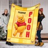Disney Winnie The Pooh Fleece Blanket with Customization, Birthday Gifts, Christmas Gifts