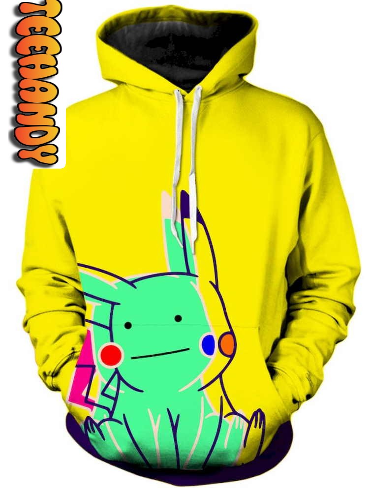 Ditto Pikachu Unisex 3D Hoodie with Custom Design