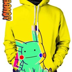 Ditto Pikachu Unisex 3D Hoodie with Custom Design - Image 2