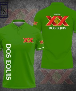 Dos Equis Drinking Polo Shirt with Unique Graphic Design and All Over Print