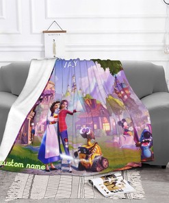 Double Layer Soft Personalized Disney Dreamlight Valley Blanket for Kids and Adults, Christmas Gift
