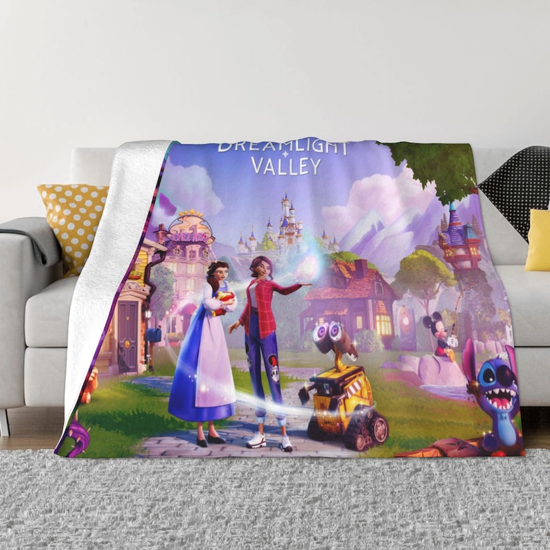 Double Layer Soft Personalized Disney Dreamlight Valley Blanket for Kids and Adults, Christmas Gift - Image 3