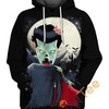 Dracula's Fangs Hoodie with 3D Print for Gothic Fashion Lovers