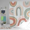 Dreamy Landscape Shower Curtain | Colorful Rainbow Sky, Fabric Bathroom Curtain and Ma