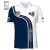 Dress Like a Pro with the Los Angeles Rams NFL Polo Shirt