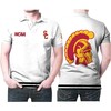 Dress in Style with USC Trojans Classic White with Mascot Logo 3D All Over Print Polo Shirt